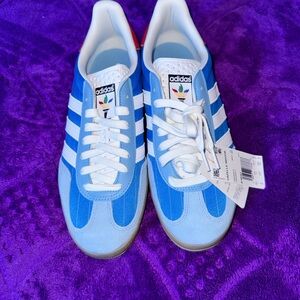 Adidas Light Blue and White Classic “ GAZELLE “ sneakers